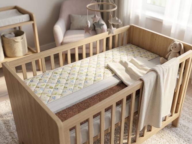 	Жесткая сторона матраса Velson-Baby-4 из кокосовой койры для новорожденных