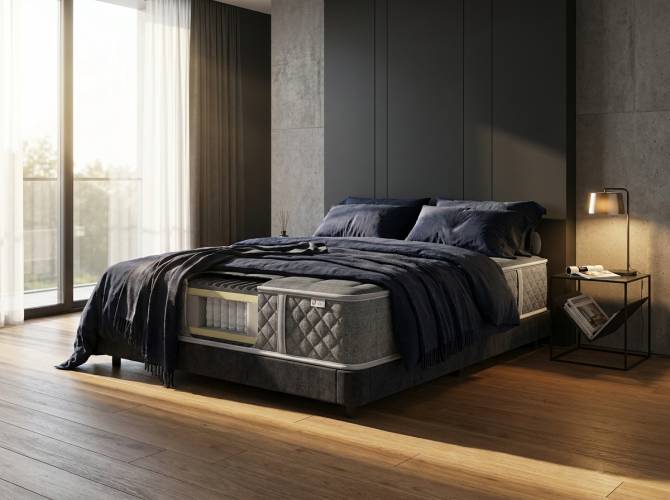 Брутальный матрас Dark Dream 26 см с блоком Multipocket и Memory Foam - Виртуоз Сна