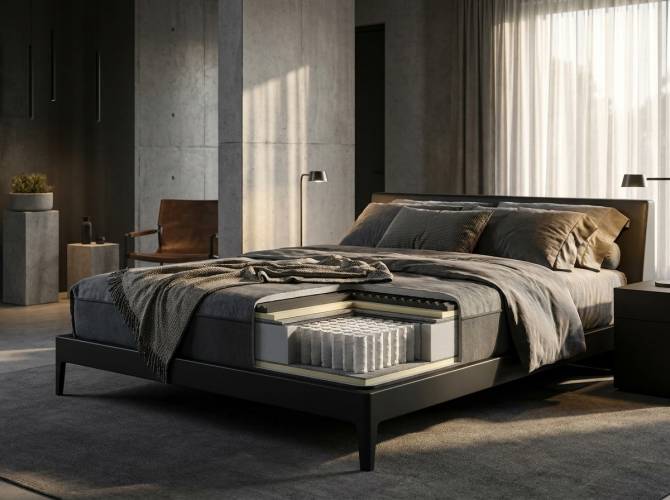 Независимый пружинный блок Multipocket (500 пружин/м²) в матрасе Dark Dream
