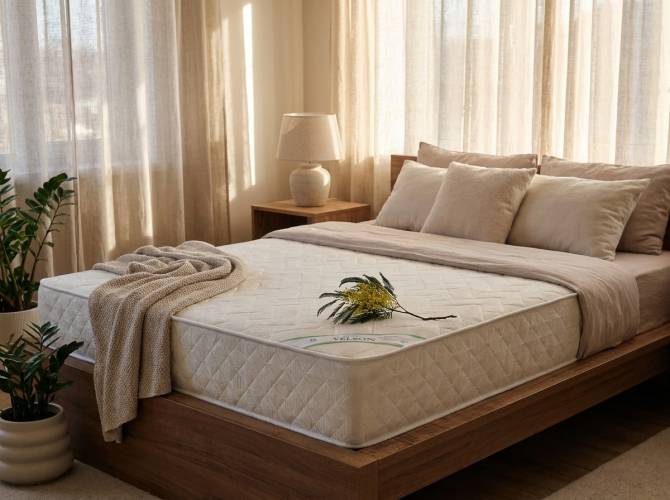 Жаккардовый чехол матраса Velson Naturel TFK крупным планом