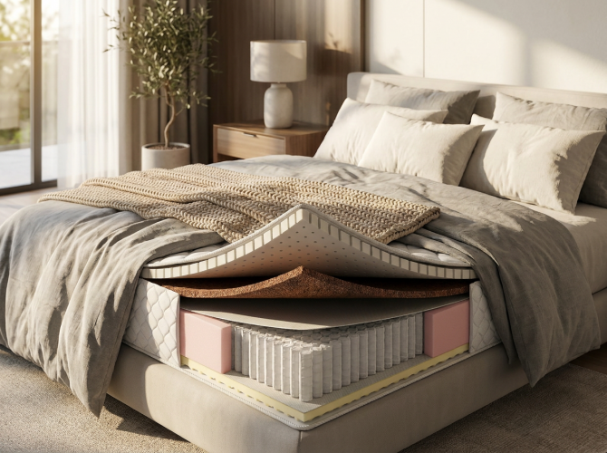 Двусторонний матрас Lion-multi Memory Foam и латекс